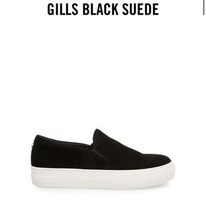 Steve Madden Gills Black Suede